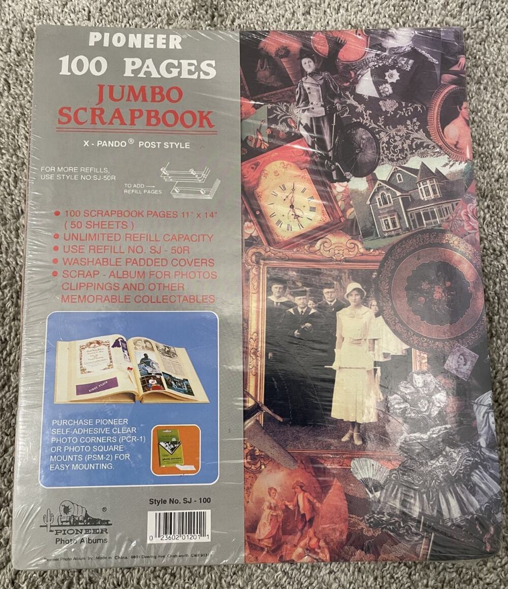 Vintage Pioneer 100 Page Jumbo Memory Scrapbook Sealed